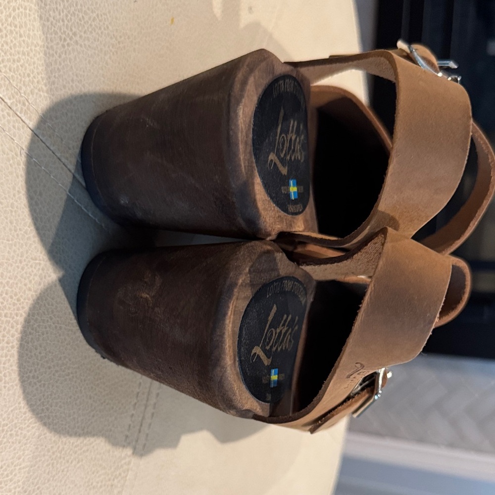 Lotta from Stockholm Brown Leather Clogs - Picture 7 of 8